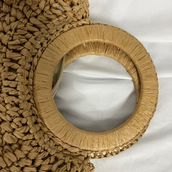 LC Lauren Conrad Summer Beach Trend Boho Hippie Festival Straw Clutch Bag Purse - Picture 5 of 6